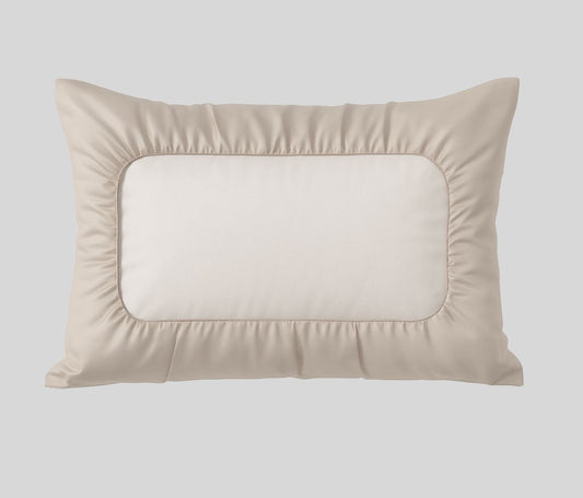 100% Mulberry Silk Pillow Cover- One Size fits All (Beige)